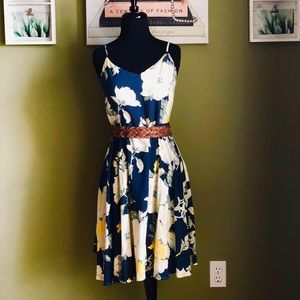 Navy Blue GAP Floral Summer Dress [Small]
